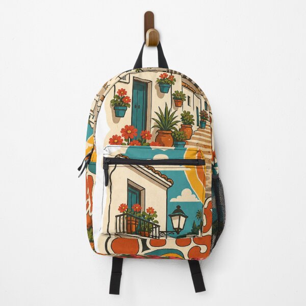 Item preview, Frigiliana Spain Travel Souvenir - Retro Illustration designed and sold by VisualArtsOasis.