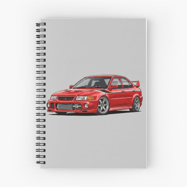 Item preview, Mitsubishi Lancer Evolution VI TME Red JDM Rally Stance Illustration Art designed and sold by Motorline44.