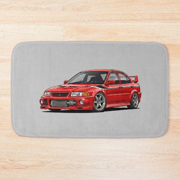 Item preview, Mitsubishi Lancer Evolution VI TME Red JDM Rally Stance Illustration Art designed and sold by Motorline44.