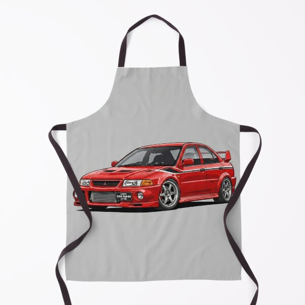Item preview, Mitsubishi Lancer Evolution VI TME Red JDM Rally Stance Illustration Art designed and sold by Motorline44.