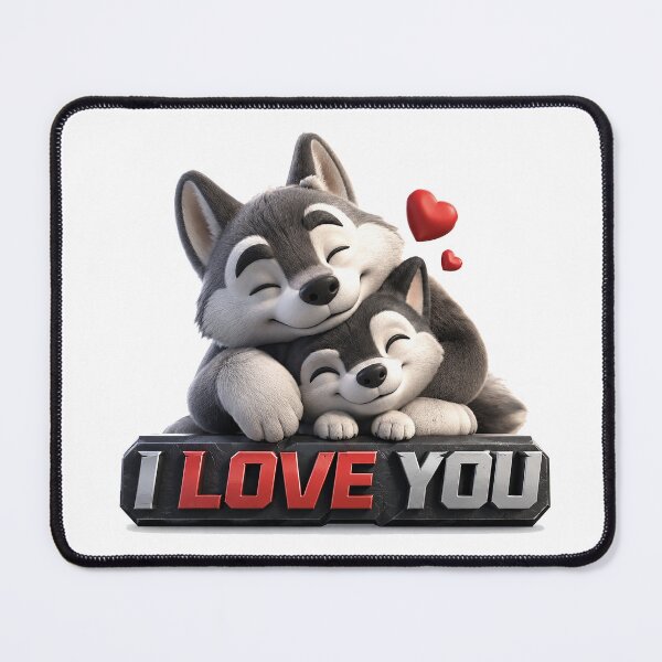 Item preview, Steel-Heart Wolf Cuddle designed and sold by BlissBlvdShop.