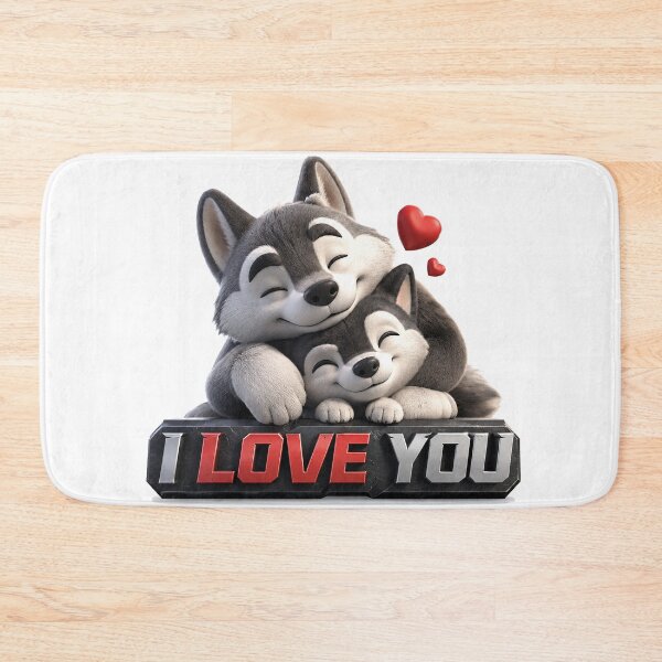 Item preview, Steel-Heart Wolf Cuddle designed and sold by BlissBlvdShop.