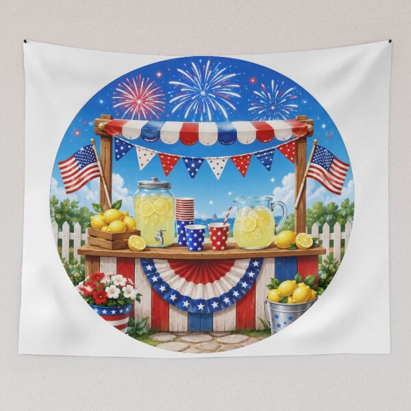 Item preview, 4th of July Summer Sticker designed and sold by jgvisualarts.