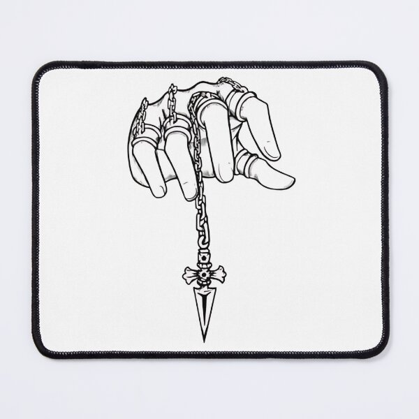 Item preview, Conjured chains wrapped around a clenched hand with a dagger tip designed and sold by JohnnyFive8.