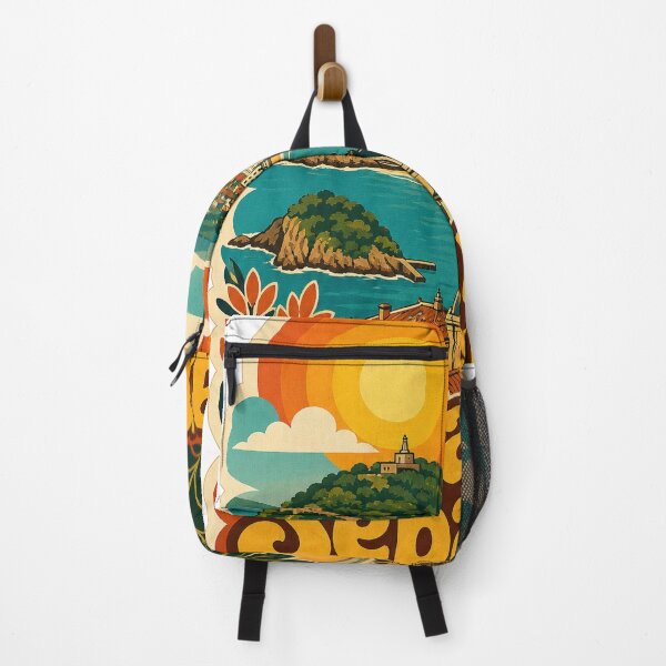 Item preview, San Sebastian Spain Travel Souvenir - Retro Illustration designed and sold by VisualArtsOasis.