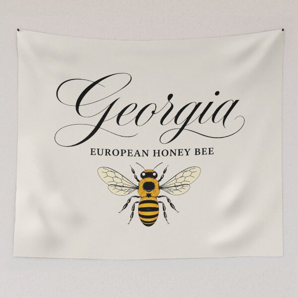 Item preview, Georgia European Honey Bee State Insect Poster designed and sold by The-Drip-Studio.