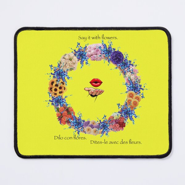 Item preview, Say it with flowers (+French +Spanish) designed and sold by Words of the World Edition.