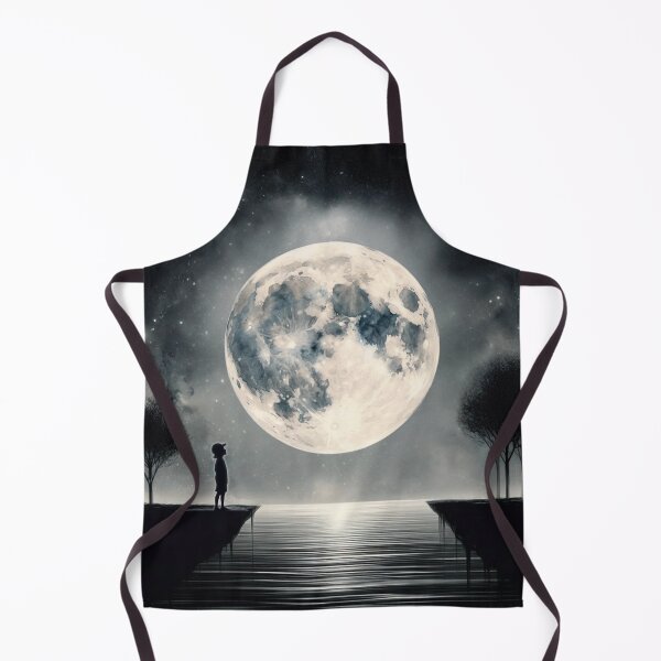 Item preview, Little Boy, Big Moon (silhouette) designed and sold by Wrybird.