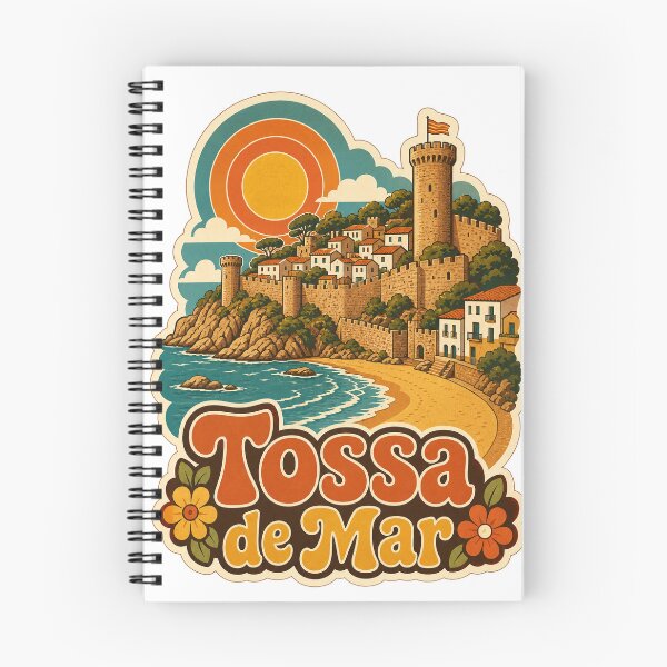 Item preview, Tossa de Mar Spain Travel Souvenir - Retro Illustration designed and sold by VisualArtsOasis.