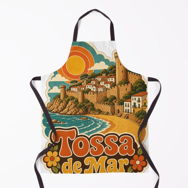 Item preview, Tossa de Mar Spain Travel Souvenir - Retro Illustration designed and sold by VisualArtsOasis.