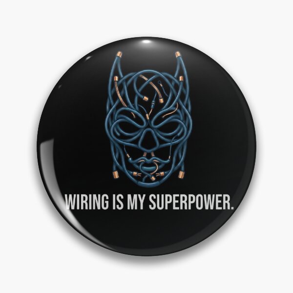 Item preview, Wiring Is My Superpower Electrician Superhero Mask designed and sold by BrutOriginal.