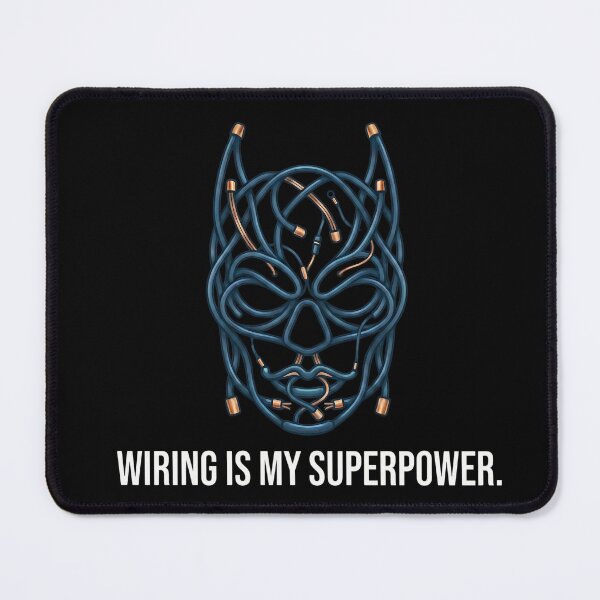 Item preview, Wiring Is My Superpower Electrician Superhero Mask designed and sold by BrutOriginal.