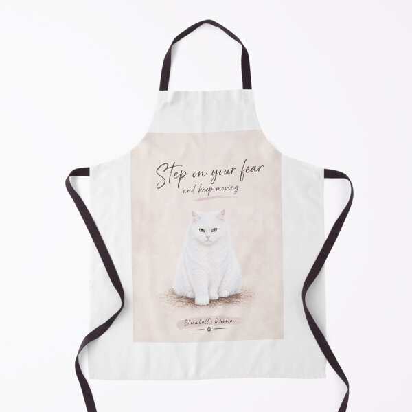Item preview, Step on Your Fear Cat Motivational Poster designed and sold by IRPrintables.