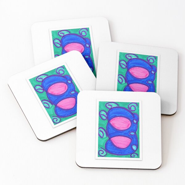 Item preview, Inner Resonance | Intuitive Abstract Energy Painting in Blue & Pink designed and sold by Singing Life's Chords Studio.