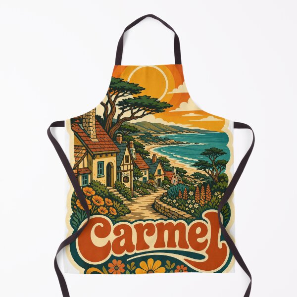 Item preview, Carmel USA Travel Souvenir - Retro Illustration designed and sold by VisualArtsOasis.