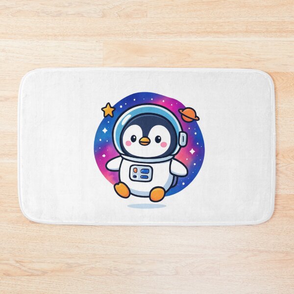 Item preview, Reach for the Stars Penguin - Space Kawaii Sticker designed and sold by foryouandyours.