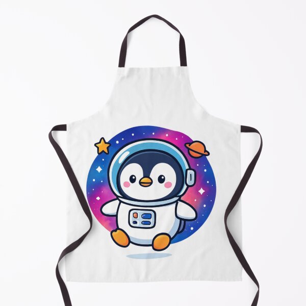 Item preview, Reach for the Stars Penguin - Space Kawaii Sticker designed and sold by foryouandyours.
