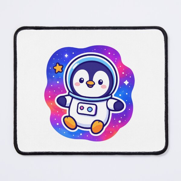 Item preview, Reach for the Stars Penguin - Space Kawaii Sticker designed and sold by foryouandyours.