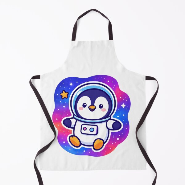 Item preview, Reach for the Stars Penguin - Space Kawaii Sticker designed and sold by foryouandyours.