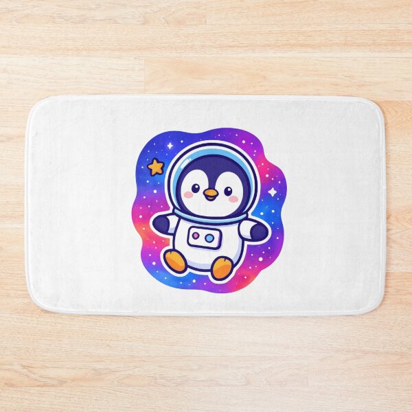 Item preview, Reach for the Stars Penguin - Space Kawaii Sticker designed and sold by foryouandyours.