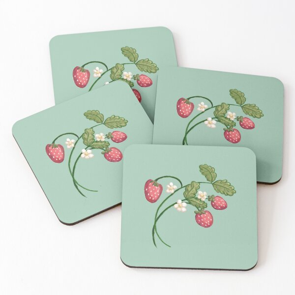Item preview, Cute Crayon Strawberries designed and sold by Pixel & Petal Co..
