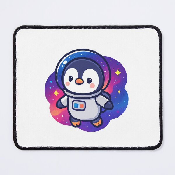 Item preview, Reach for the Stars Penguin - Space Kawaii Sticker designed and sold by foryouandyours.