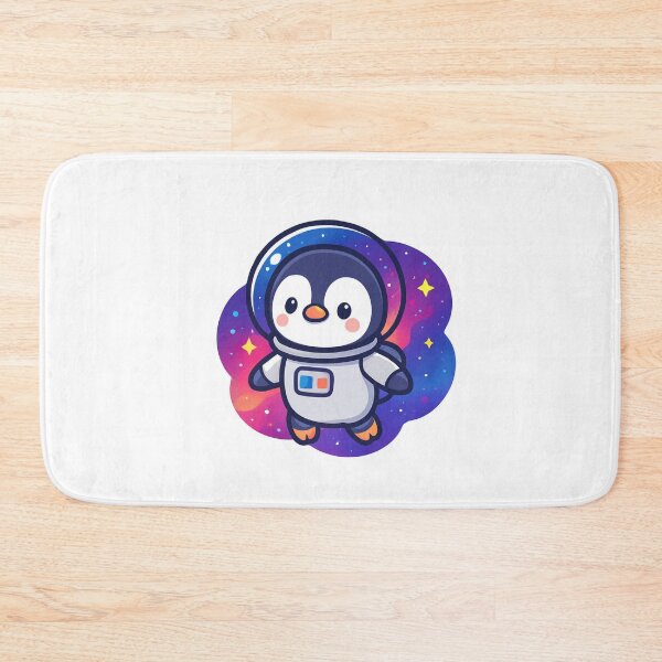 Item preview, Reach for the Stars Penguin - Space Kawaii Sticker designed and sold by foryouandyours.