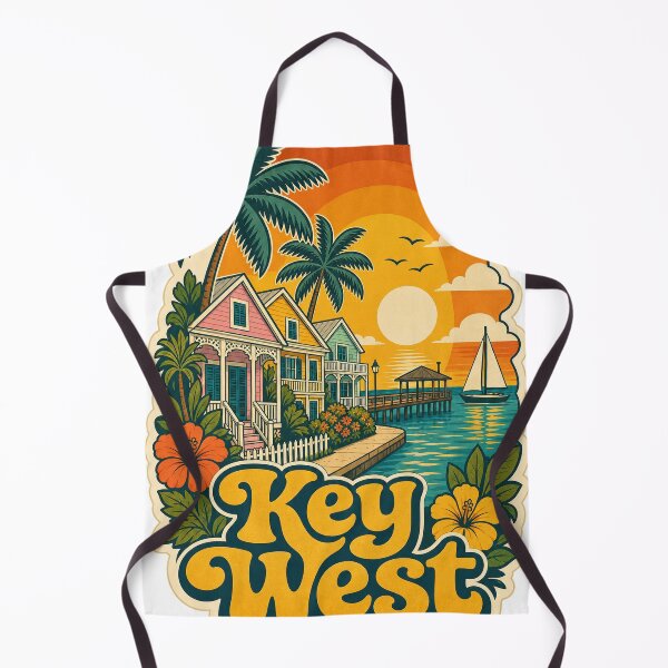 Item preview, Key West USA Travel Souvenir - Retro Illustration designed and sold by VisualArtsOasis.