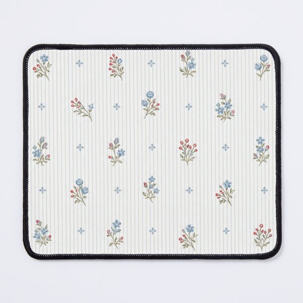 Item preview, Blue Floral Pinstripe Cottage Pattern designed and sold by Ioanna-Studio.