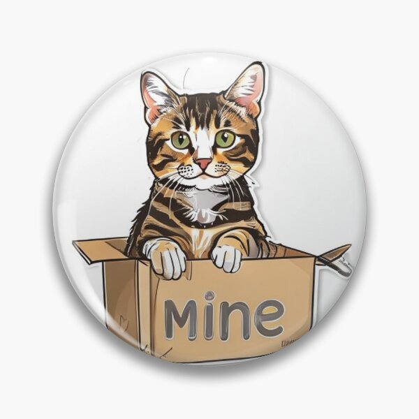 Item preview,  Smug Cat in a Cardboard Box Funny Sticker designed and sold by SoftPanic.