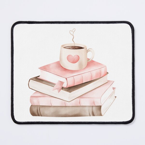 Item preview, Stack of Books and Coffee | Bookish designed and sold by Nyxander's Bookish Catalogue.