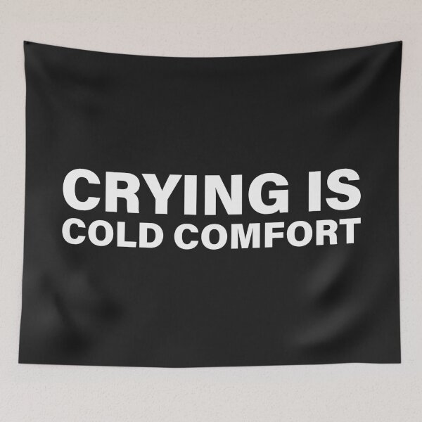Item preview, Crying Is Cold Comfort — The Odyssey Quote (Black Version) designed and sold by LiteraryRelics.