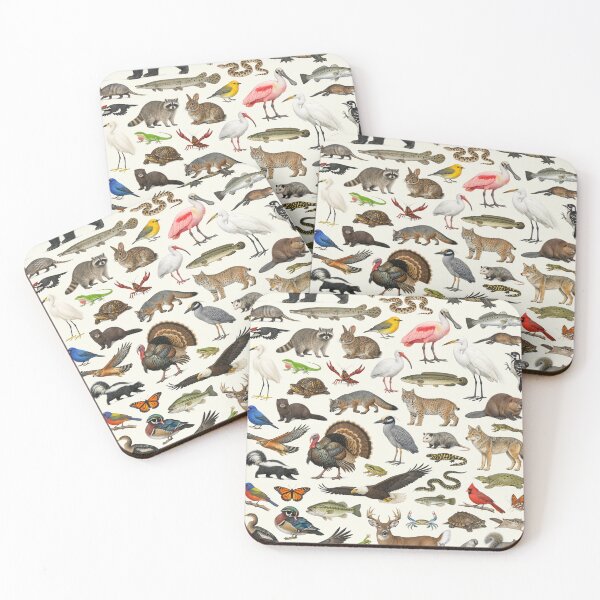Item preview, Animals of Louisiana Retro Style Identification Chart designed and sold by kakarikihill.