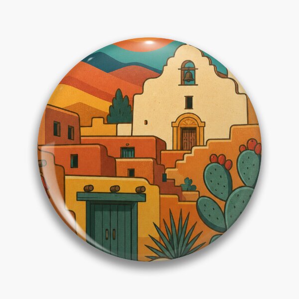 Item preview, Santa Fe USA Travel Souvenir - Retro Illustration designed and sold by VisualArtsOasis.