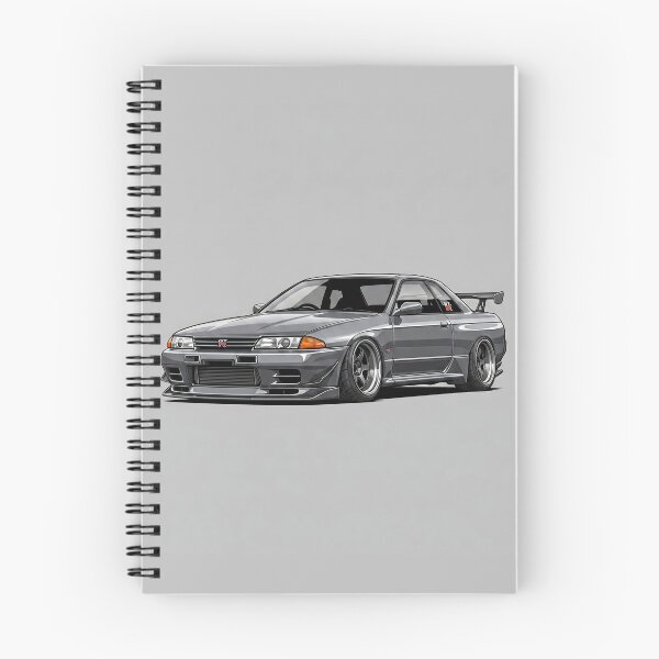 Item preview, Nissan Skyline R32 GT-R Gun Grey JDM Custom Stance Car Illustration Art designed and sold by Motorline44.