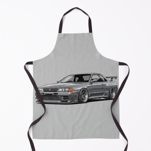 Item preview, Nissan Skyline R32 GT-R Gun Grey JDM Custom Stance Car Illustration Art designed and sold by Motorline44.