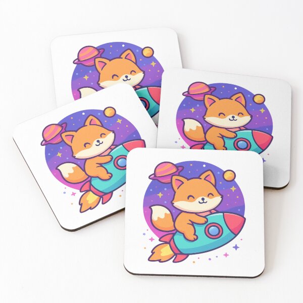 Item preview, Adventure Beyond Fox - Cute Space Sticker designed and sold by foryouandyours.
