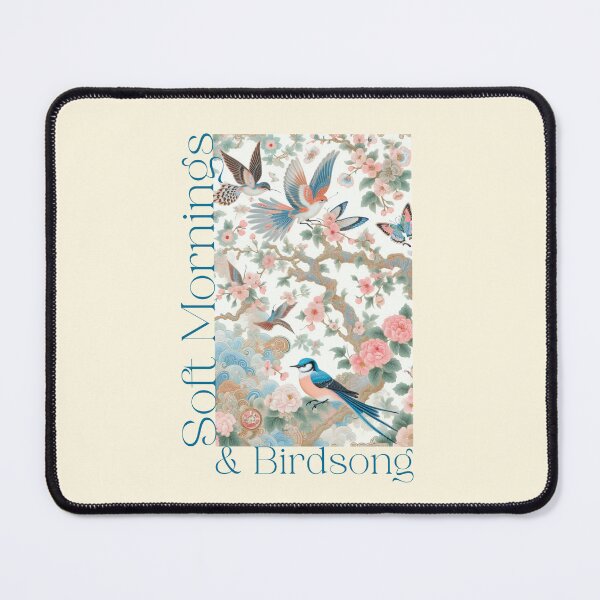 Item preview, Soft Mornings & Birdsong Cottagecore Birds Floral Vintage Nature Design designed and sold by Sachie's Studio.