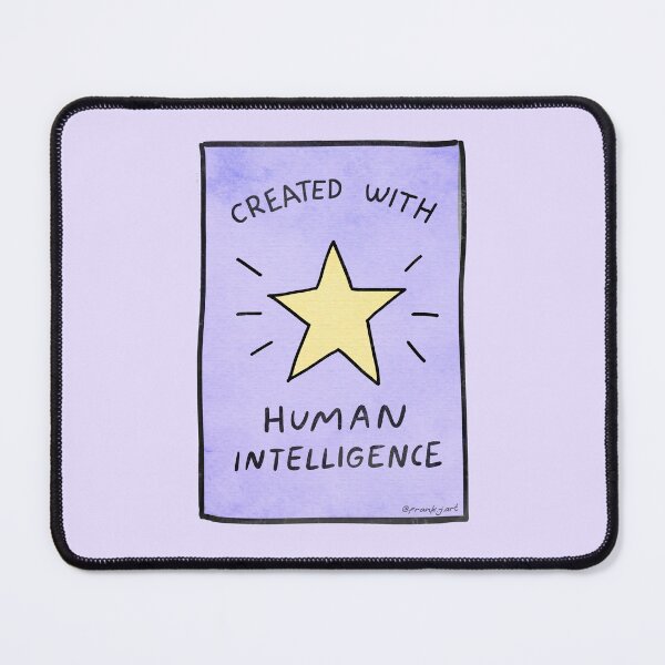 Item preview, STOP AI - Created with human intelligence designed and sold by Frank J. Art.