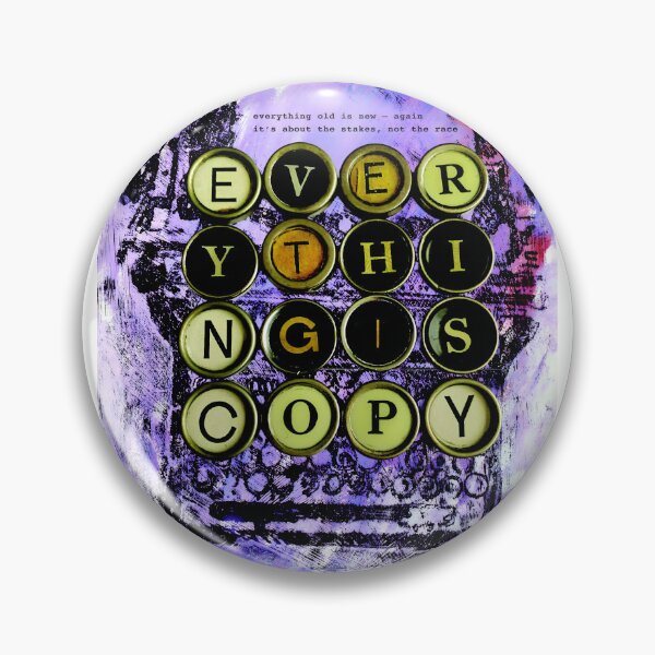 Item preview, Everything Is Copy spelled out in Retro Typewriter Keycaps  designed and sold by Art Cards Cache.