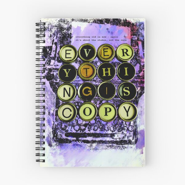 Item preview, Everything Is Copy spelled out in Retro Typewriter Keycaps  designed and sold by Art Cards Cache.