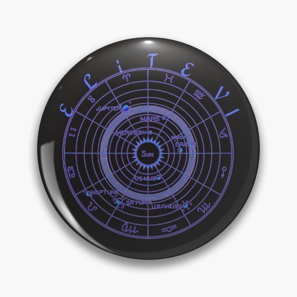 Item preview, ELITE VI - Cyberpunk Neon Zodiac Chart & Astronomy Art designed and sold by Elite Vintage Studio.
