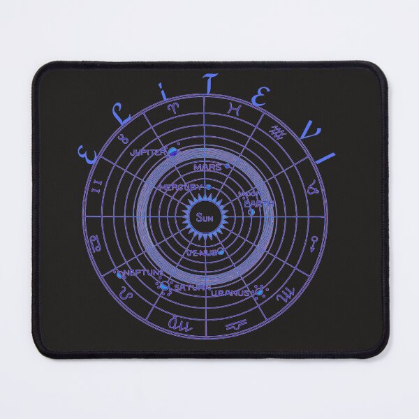 Item preview, ELITE VI - Cyberpunk Neon Zodiac Chart & Astronomy Art designed and sold by Elite Vintage Studio.