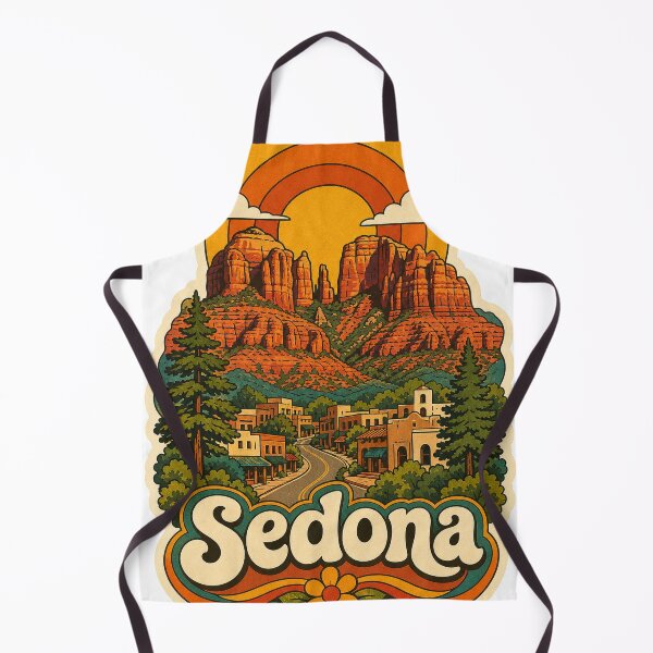 Item preview, Sedona USA Travel Souvenir - Retro Illustration designed and sold by VisualArtsOasis.