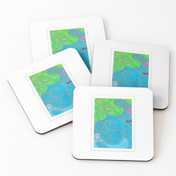 Item preview, Currents of Renewal | Intuitive Abstract Flow Painting designed and sold by Singing Life's Chords Studio.