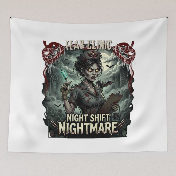 Item preview, Horror Nurse Halloween - Night Shift Nightmare - Of fear designed and sold by VibranPalette.