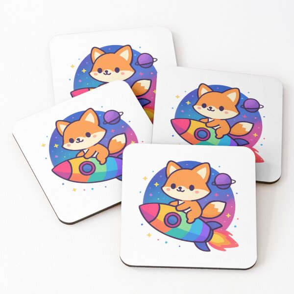 Item preview, Adventure Beyond Fox - Cute Space Sticker designed and sold by foryouandyours.