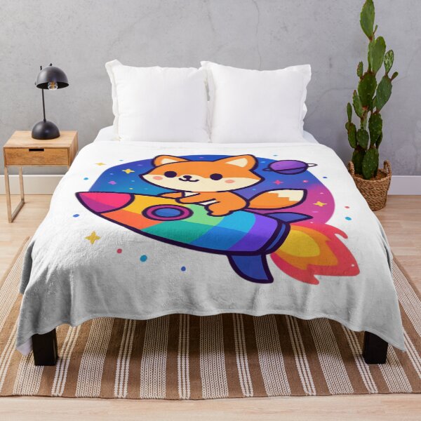 Item preview, Adventure Beyond Fox - Cute Space Sticker designed and sold by foryouandyours.