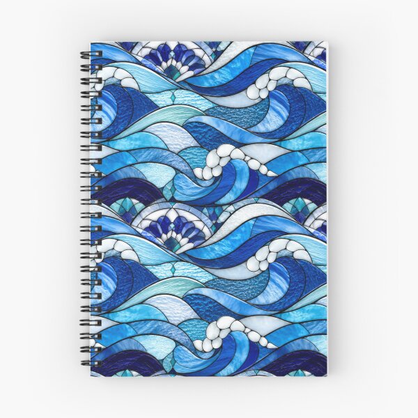 Item preview, Mediterranean Waves Stained Glass Pattern designed and sold by Dresut.