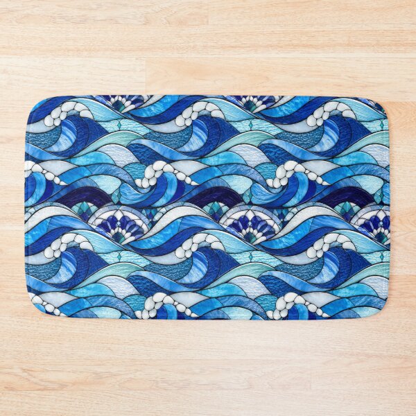 Item preview, Mediterranean Waves Stained Glass Pattern designed and sold by Dresut.
